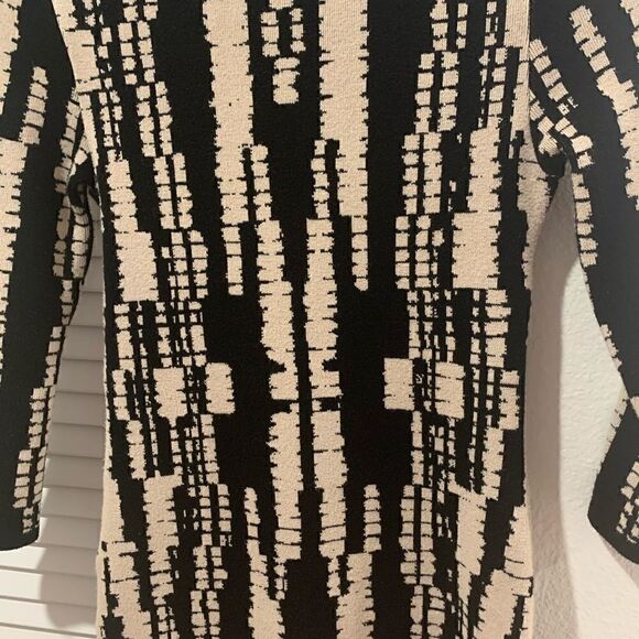 Forever 21 Black Cream Knit sweater Cocktail Dress - Picture 2 of 3